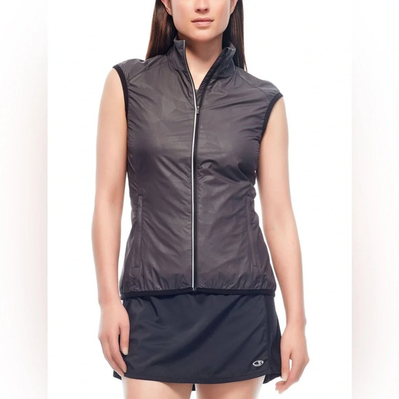Icebreaker Rush Wool Blend Vest in Black Women’s Size Medium - Picture 1 of 10